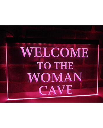 Woman Cave Hanging Neon Sign