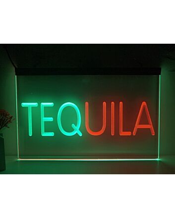 Tequila Two Tone Bar Hanging Neon Sign