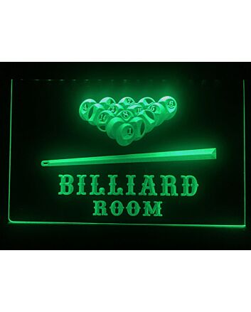 Billiard Pool Room Hanging Neon Sign