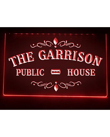 The Garrison Hanging Neon Sign