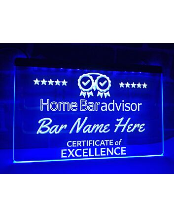 Home Bar Advisor Personalized Hanging Neon Sign