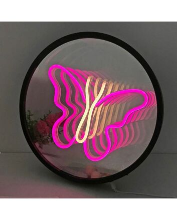 Elegant Butterfly 3D Mirror Effect