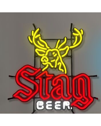StagBeer Iron Frame Neon Sign
