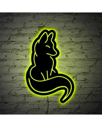 Well Behaved Cat Neon Black Backsplash