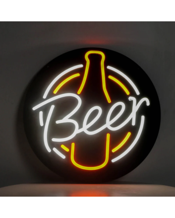 Customize Beer sign for the bar Neon Black Backsplash