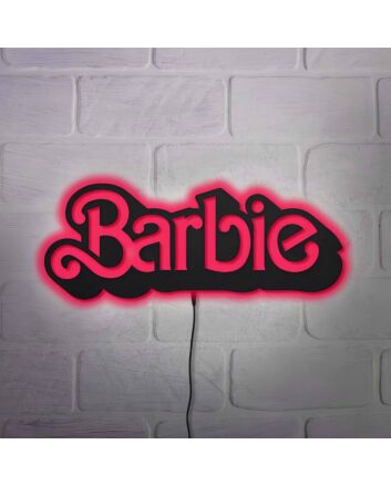 Barbie Wall Decor Neon Black Backsplash