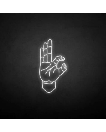 OK gesture&#39; neon sign