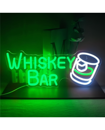 Customize WHISKEY BAR Neon Sign