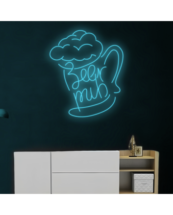 Classic Beer Mug Neon Light