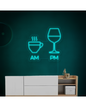 Relaxing Tea in the Morning, Whiskey at Night Neon Sign