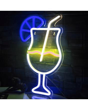 Vibrant Juice Cocktail Decor Neon Light
