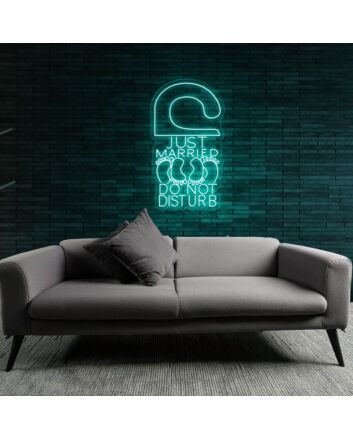 JUST MARRIED DO NOT DISTURB Romantic Wedding Sign Neon