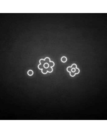 cute flowers&#39; neon sign