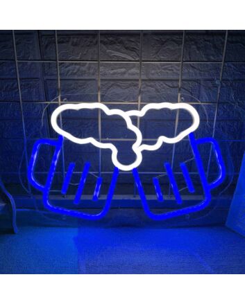 Toasting Beer Glass Style 2 Neon Light