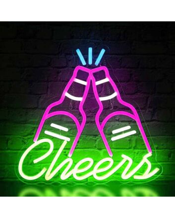 Customize Clinking Beer Bottles Neon Sign