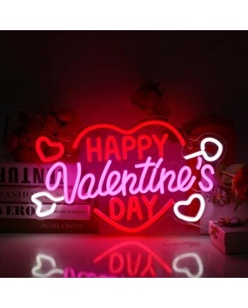 Happy Valentine's Day Heart Neon Light
