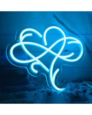 Infinite Love Heart Neon Light