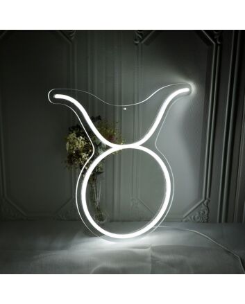 Taurus Zodiac Sign Neon