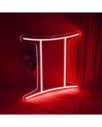 Gemini Zodiac Sign Neon
