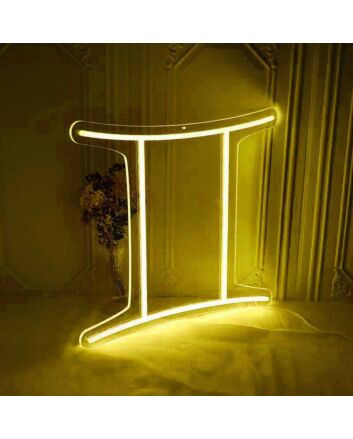 Gemini Zodiac Sign Neon