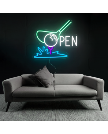 Golf Club Open Neon Sign