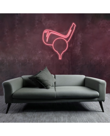 Golf Ball Swing Neon Sign