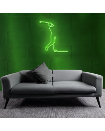 Golfing Action Neon Sign