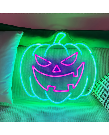Halloween Pumpkin Neon Sign