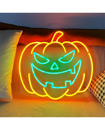 Halloween Pumpkin Neon Sign