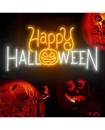 Happy HALLOWEEN Celebration Neon Sign