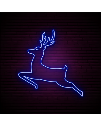 Christmas Reindeer Neon Sign