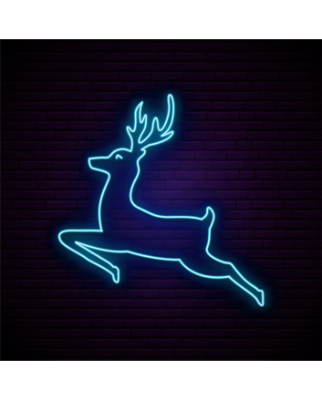 Christmas Reindeer Neon Sign