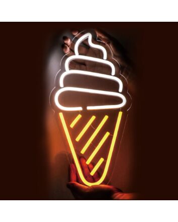 Multi Layer Ice Cream Summer Treat Neon Sign