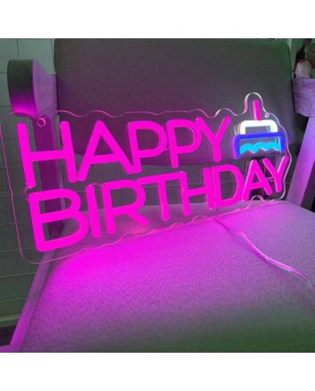 HAPPY BIRTHDAY Celebration Neon Sign