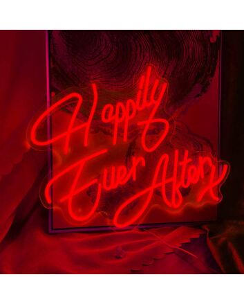 Happily Ever After Wedding Decor Neon Sign