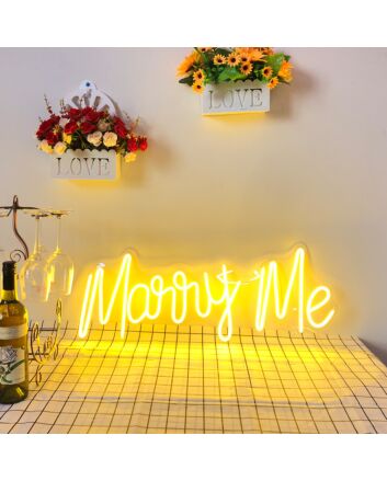 Marry Me Proposal Style 3 Neon Sign