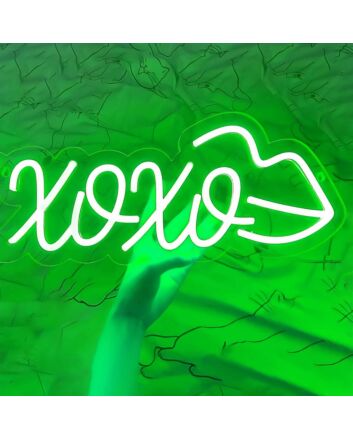 Xoxo Red Lips Wedding Neon Sign