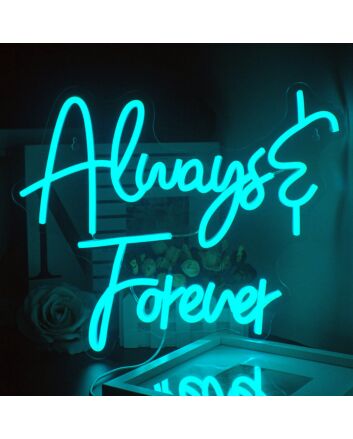 Always and Forever Wedding Neon Sign