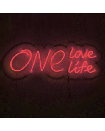 One Love One Life Wedding Neon Sign