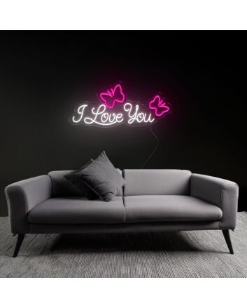 Heartfelt I Love You Neon Sign
