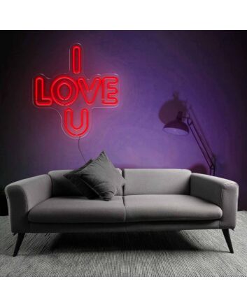 Heartfelt I Love You Neon Sign
