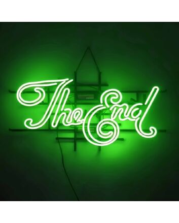 The End Dramatic Iron Frame Neon Sign
