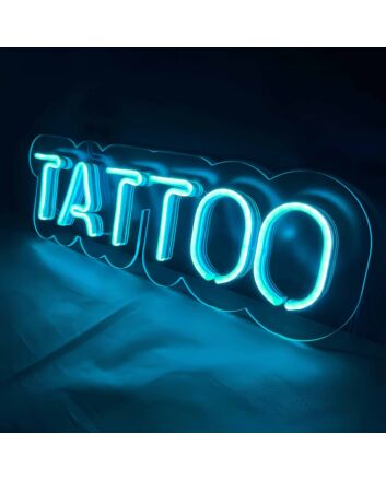 Fine Tattoo Shop Sign Neon