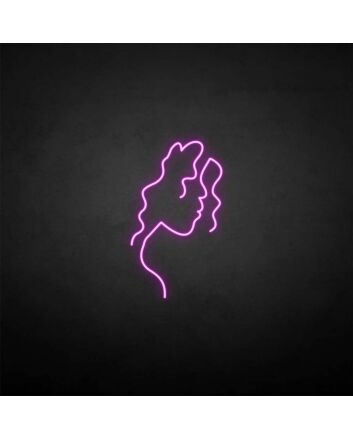 Curly hair&#39; neon sign