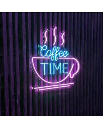 Customize Coffee Time Cozy Neon Sign