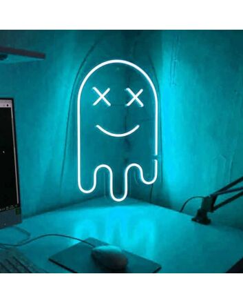 Spooky Ghost Game Neon Sign