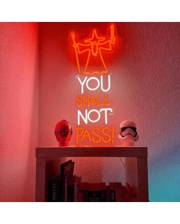 You Shall Not Pass Wizard Neon Sign