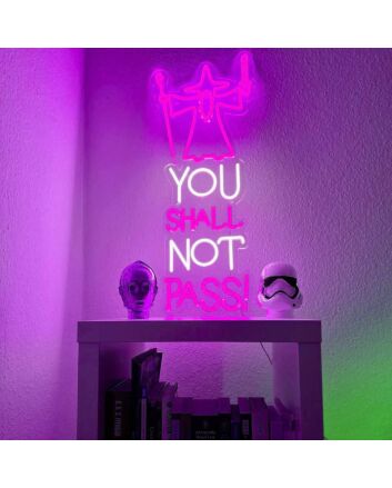 You Shall Not Pass Wizard Neon Sign