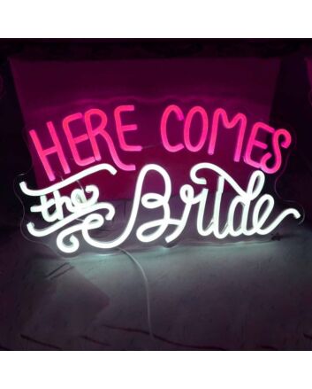 Here Comes the Bride LED Neon Sign