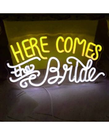 Here Comes the Bride LED Neon Sign